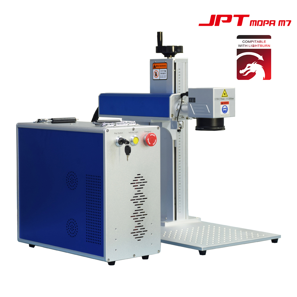 US Stock Split 20W/30W/60W/80W/100W YDFLP-E-M7-M-R JPT MOPA M7 Fiber Laser  Engraver Laser Marking Machine